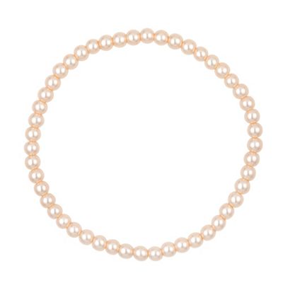 Mini cream pearl stretch bracelet